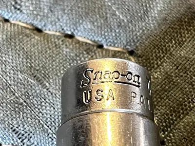 Snap-On Tools 6 Point 1/4" Drive SAE 7/16" Shallow Socket TM14 Chrome USA