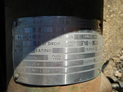 Fisher 2" 125 Rating, Casti Iron Flanged Control Valve
