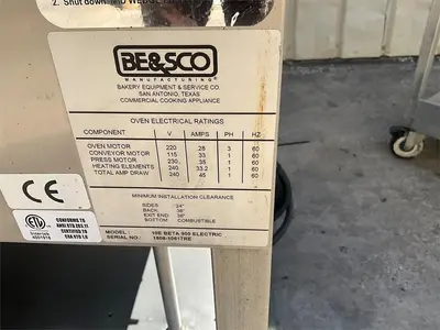 Used BE&SCO 10E Electric Cooking Equipment British Columbia CA | Surrey Food Equipment #1482179