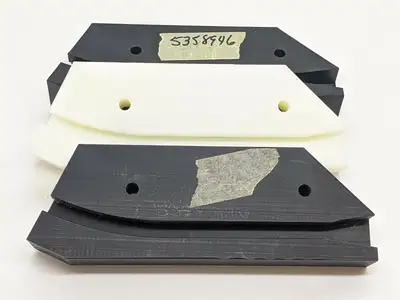 D208C019 | Milled Track Wearstrip 7-1/2" x 1" x 2-1/2" , 3 PIECE SET - New Other