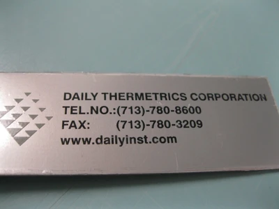 NEW Daily Thermetrics 2" 150# Flanged Thermocouple 16" Probe C10