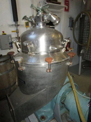 Alfa-Laval BRPX 207 SGV-39-60 clarifier, 316SS.