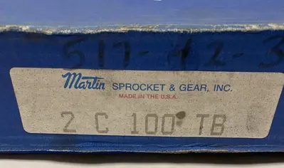 New | in-Stock MARTIN 2 C 100 TB Conveyor Parts Ohio US | Surplus Asset Holdings #1235269