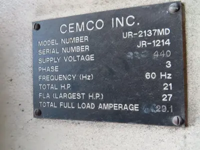 CEMCO UR-2137MD Belt Grinders | MD Equipment Services LLC (18)