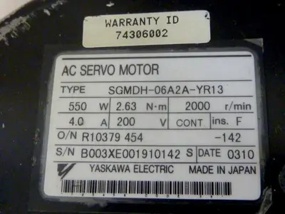 USED YASKAWA SGMDH-06A2A-YR13