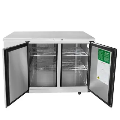 New | in-Stock Atosa New Atosa MBB48GR 48" Back Bar Cooler Stainless Steel Bottle Coolers Illinois US | Falcon Restaurant Supply #1375339