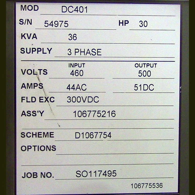 Saftronics 30 HP DC Drive
