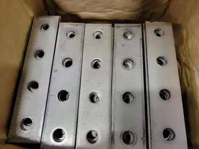 4 Hole Flat Splice Plate Stainless Bracket