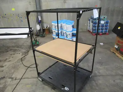 Welded Black Metal Frame Built to Fit Onto Pallets - Perfect for Projects