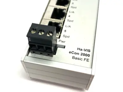 USED HARTING INDUSTRIAL ETHERNET SWITCH HA-VIS ECON 2050B-A