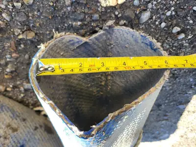 6" x 25 ft Lay Flat Hose Black