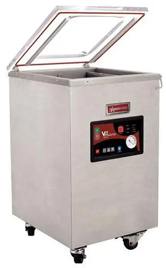Floor Model Heavy-duty Vacuum Packaging Machine with 1.47 HP and 19″ Double Seal Bar - SEE VIDEO