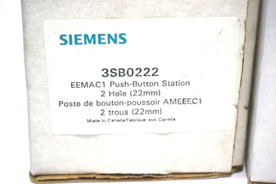 2 NEW SIEMENS 3SB0222 PUSH BUTTON STATION