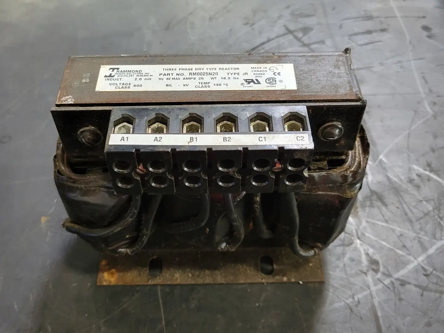 Used HAMMOND POWER SOLUTIONS INC. RM0025N20 Transformers British Columbia CA | Lenmark #265220