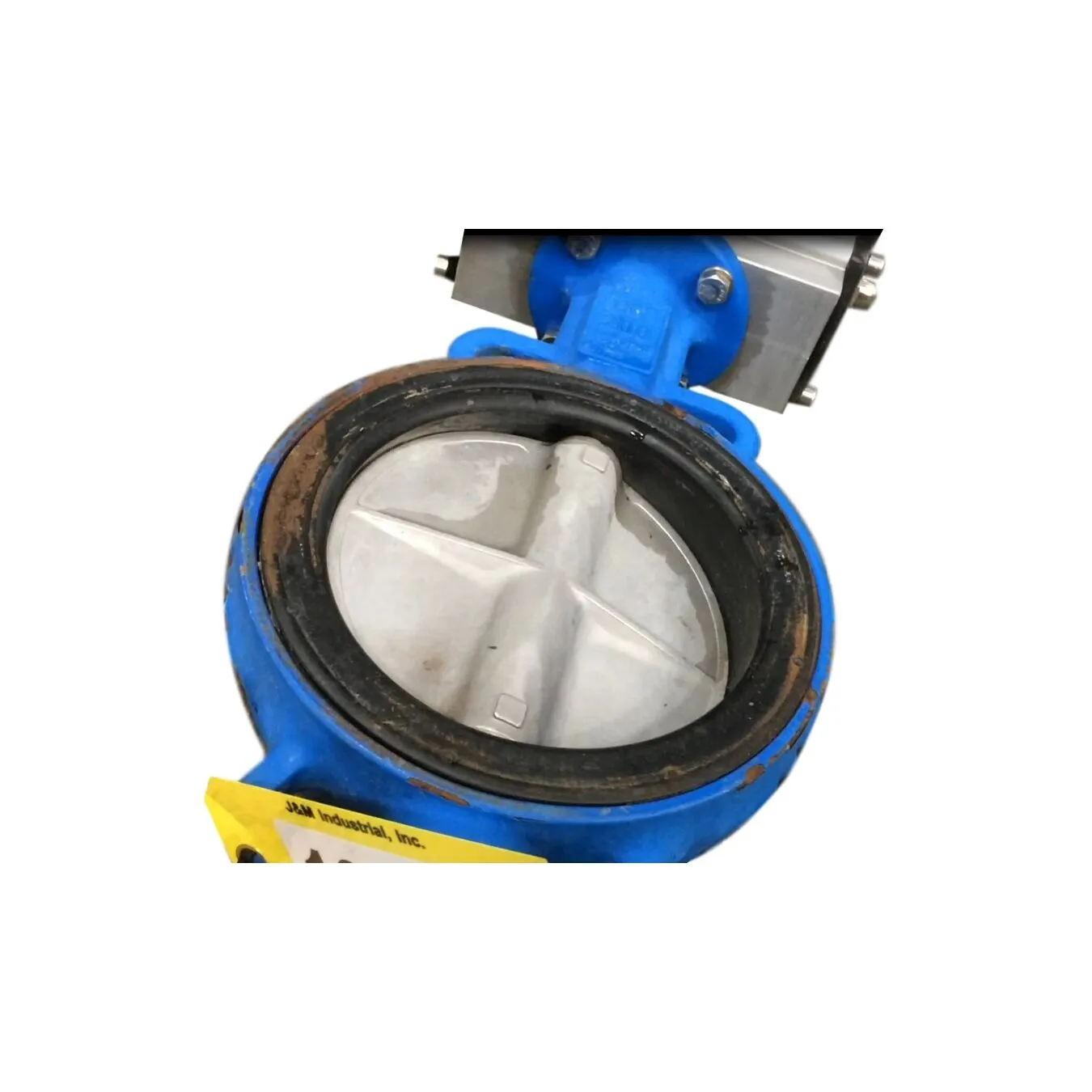 Used 6" Butterfly valve with stainless steel disc