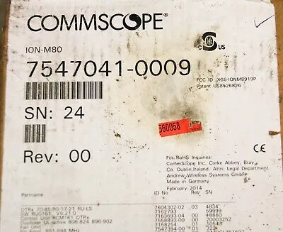 Commscope Andrew Solutions ION-M80 7547041-0009 XS5-IONM8918P Other Telecom Systems | ANACAPA EQUIPMENT BROKERS, INC (11)
