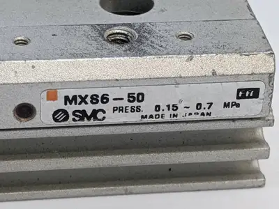 Used SMC Dual Rod Air Slide Table 6mm Bore, 50mm Stroke Pneumatic Cylinders Michigan US | Maverick Industrial Sales #1393574