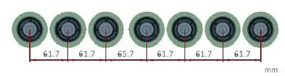 Co-Matic DC70 7 Wheel Variable Speed Power Feeder - Short Stock DC70, Digital Controls, DC Power Saving Motor