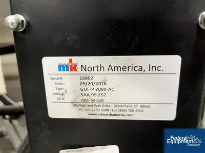 Used Optel Optel OP300 Case Label Inspection System with mk North America GUF-P 2000-AC Conveyor Inspection Machines Ohio US | Federal Equipment Company #1566200