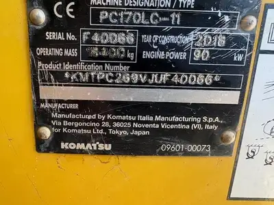 Used 2018 KOMATSU PC170 LC-11 Crawler Excavators North Carolina US | Southeastern Equipment Corp #1467692