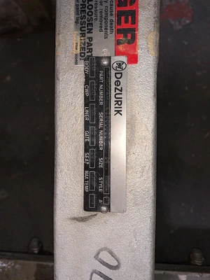 Dezurik 14" KGC Knife Gate Valve Hand Wheel Operated