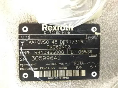 USED REXROTH AA10VSO45DFR131RPKC62K02