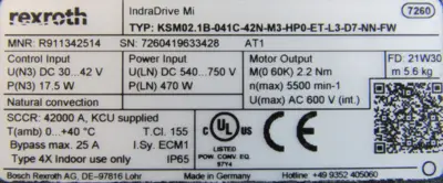 USED REXROTH R911395634 INDRADRIVE MI KSM02.1 SET 01 R911342514 R911347141