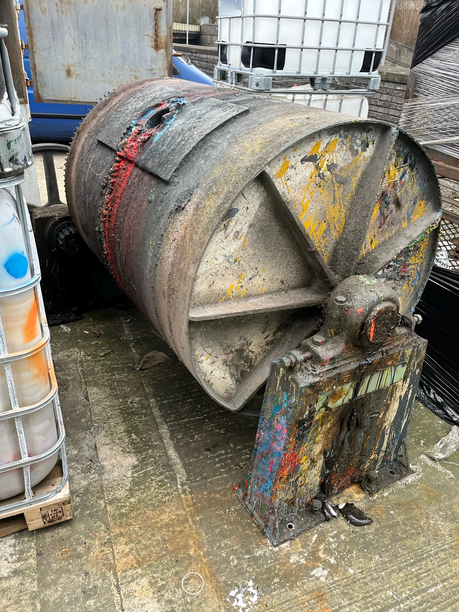 600L Mild Steel Porcelain Lined Ball Mill