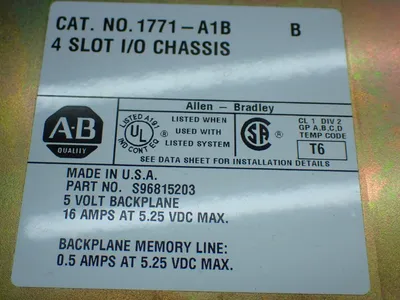 USED ALLENBRADLEY 1771A1B