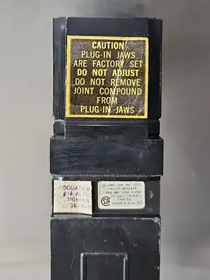 Square D FA14015B 15 Amp 277V 1 Pole I Line Circuit Breaker (BIN252)