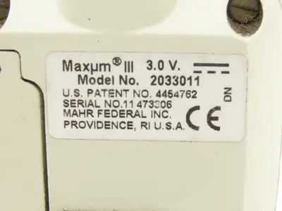 Mahr Federal 2033011 Maxum III Digital Comparator Indicator Gage