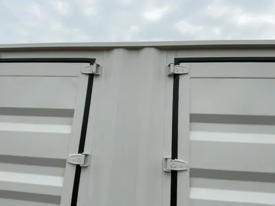 2026 40’L x 8’W x 9’ 6”T High Cube Shipping/Ground Container, swing doors on one end and four sets o...