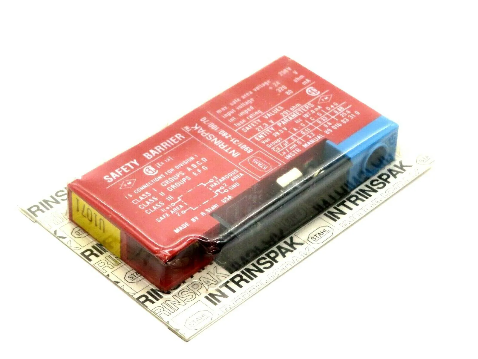 NEW INTRINSPAK 8901/31-280/100/70 SAFETY BARRIER 89013128010070