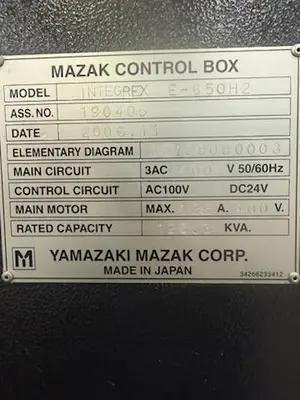 Used 2006 MAZAK INTEGREX E-650HS II CNC Lathes Minnesota US | Orca Machine Tools, Inc. #1262768