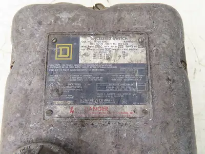 Square D H-100-XFA Explosion Proof Circuit Breaker Switch Enclosure 100A 600VAC