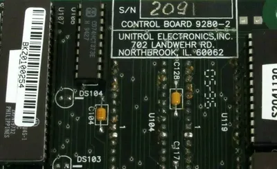 USED UNITROL 9280-2 CONTROL BOARD 92802