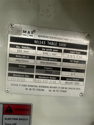 USED 2019 MAS MJ143