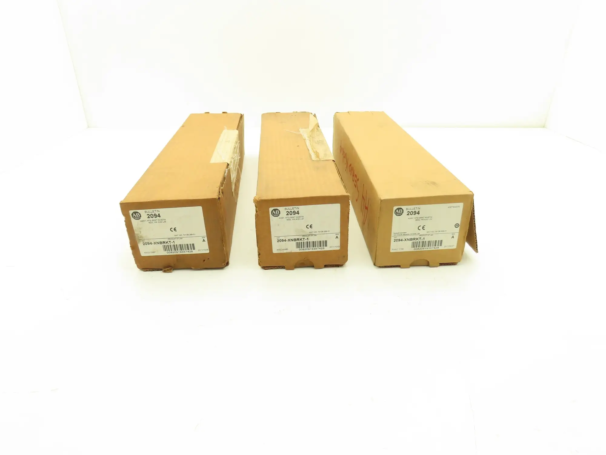 Allen Bradley 2094-XNBRKT-1 Kinetix Mounting Bracket Lot of 3