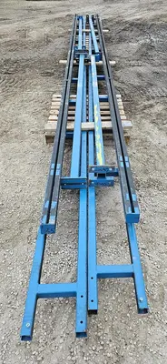USED GORBEL 250# FREESTANDING BRIDGE CRANE SYSTEM W/VACUUM LIFT