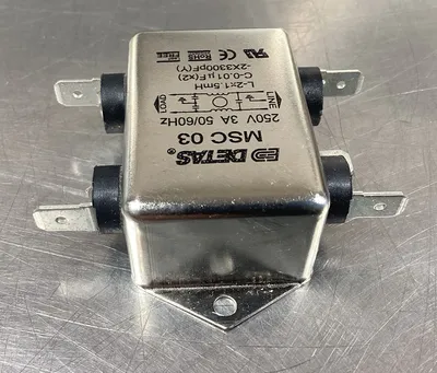 DETAS Power Line Filter 250V 3A 50/60Hz 4D-28