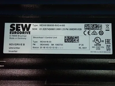 Used SEW EURODRIVE MDX61B00305A3400 Variable Speed Drives Ohio US | HGR 24 #904234