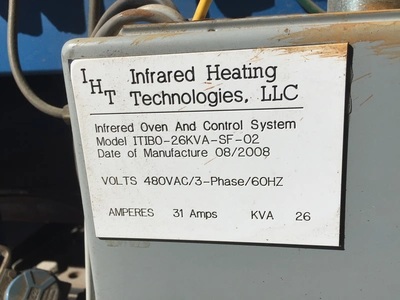 USED 2008 INFRARED HEATING TECHNOLOGIES ITIBO-26KVA-SF-02