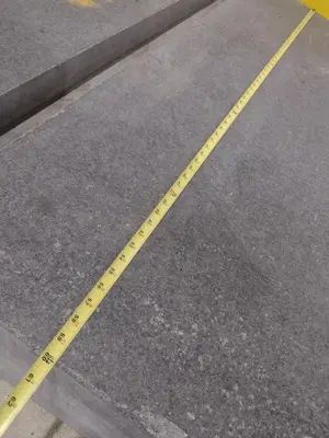 60" x 120" x 16" GRAY GRANITE SURFACE LAYOUT PLATE INSPECTION TABLE: STOCK 21087