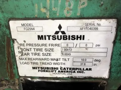 USED 2014 MITSUBISHI FG25N