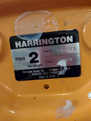 2 TON (4000 LBS)  HOIST WITH MANUAL TROLLEY: STOCK #16533