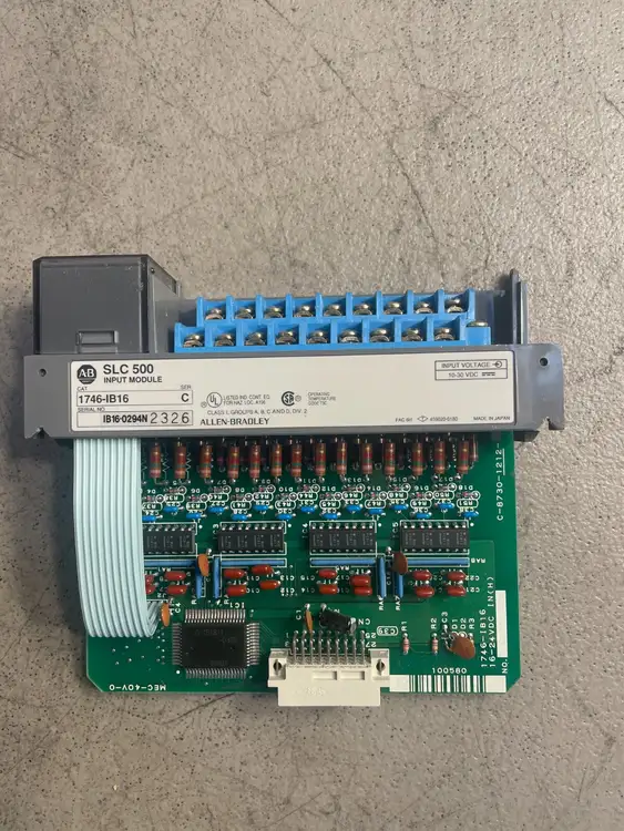 Used ALLEN BRADLEY ALLEN BRADLEY SLC 500 1747-IB16 Series C PLC Input & Output | Palmetto Automation #1156343