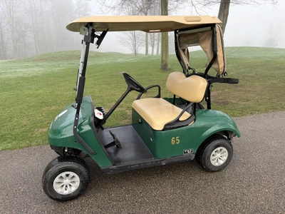 (1) 2019 E-Z-Go EFI golf cart with a Kawasaki gas engine, model 657061G01, includes canopy, fold-dow...