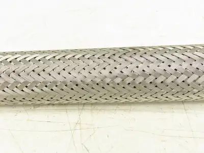 2"x 36" Braided Stainless Steel Flex Hose 2" NPT Male Ends