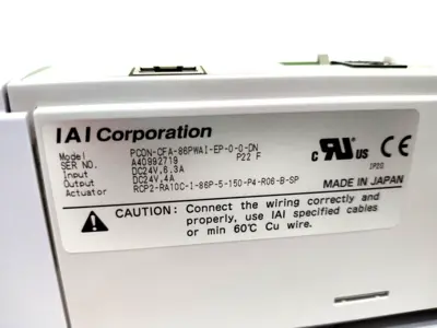 Used IAI PCON-CFA, IAI ROBO Cylinder, PCON-CFA-86PWAI-EP-0-0-DN Motion Controls Michigan US | Maverick Industrial Sales #1489269