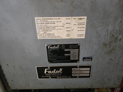 USED 1997 FADAL VMC-4020HT